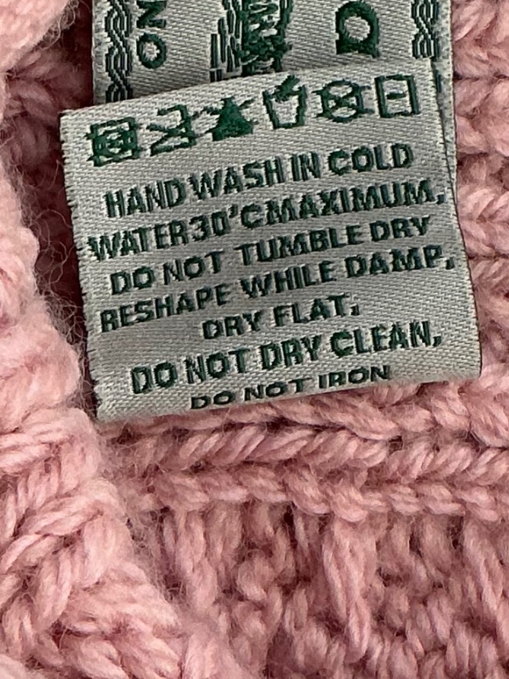 Aran Crafts Ireland Sweater Pink Soft Merino Wool Cable Knit EUC Womens Medium - Picture 10 of 13